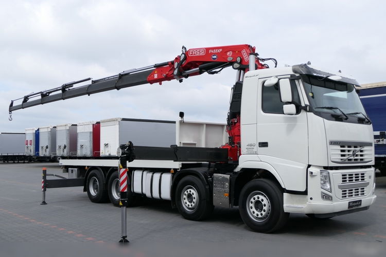 Volvo FH 460 / 8X4 / PLATFORMA + HDS FASSI F445 / 17 M WYSIĘGU / MAX UDŹWIG 13, 5 T / STEROWANIE RADIOWE zdjęcie 7