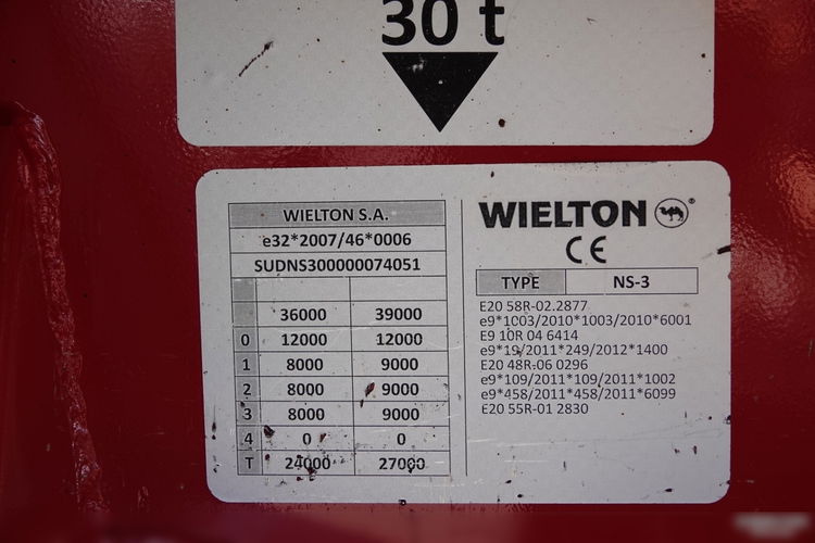 Wielton / FIRANKA MEGA / MULDA DO STALI - 9 M / OŚ PODNOSZONA / SAF/  COILMULDA  / LOW DECK / 2019R  zdjęcie 26
