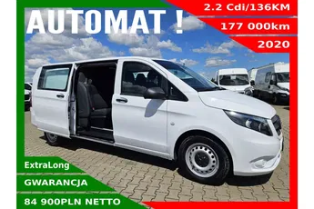 Mercedes vito ExtraLong 84900zł Netto Brygadówka 6 osób 2.2 Cdi/136KM
