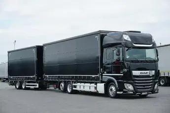 DAF XF / 480 / ACC / EURO 6 / ZESTAW PRZEJAZDOWY 120 M3 / 9.1 M + 6, 5 M