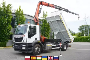 Iveco Stralis 330 E6 / HDS Fassi 195A 8, 5 t / wywrotka 3-stronna