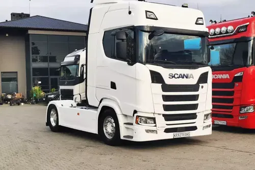Scania S450 2020 z Niemiec cała na poduszce ASO kontrakt idealny TV Navi full LED