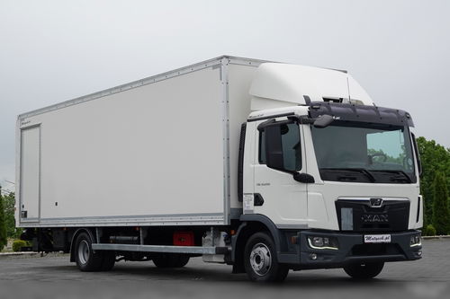 MAN TGL 12.250 / SOLÓWKA / KONTENER 8.1 M / WINDA / BOCZNE DRZWI / 2021 ROK / PO KONTRAKCIE SERWISOWYM 