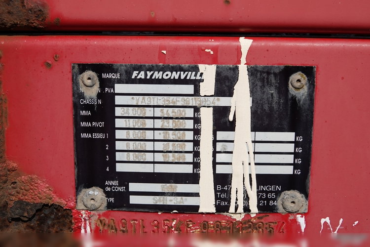 Faymonville NISKOPODWOZIE / STN-3A / ROZCIĄGANA / LAWETA /  17.2 M / SPROWADZONA  zdjęcie 26