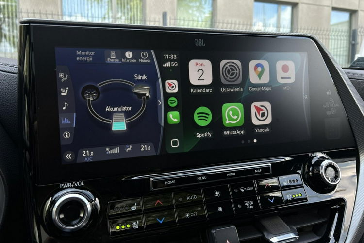 Toyota Highlander 2.5 HYBRID 252KM EXECUTIVE SKYVIEW JBL, salon Polska, gwarancja, FV23% zdjęcie 15