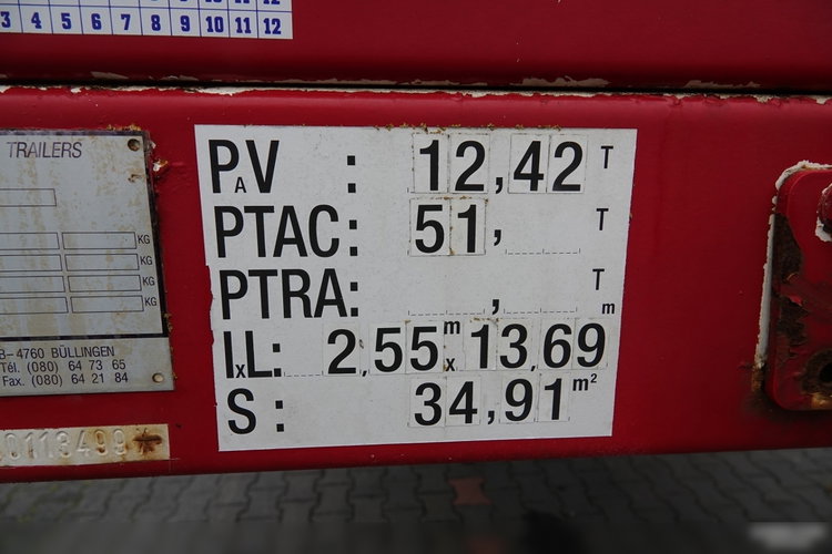 Faymonville NISKOPODWOZIE / STN-4AX / ROZCIĄGANA / 4 OSIE / OSIE SKRĘTNE / LAWETA / 18.2 M / SPROWADZONA zdjęcie 30
