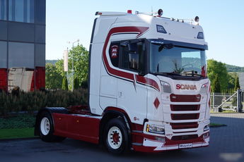 Scania S 500 / RETARDER / PRZÓD NA PODUSZKACH   / SKÓRY / BOGATE WYPOSAŻENIE / PO KONTRAKCIE SERWISOWYM