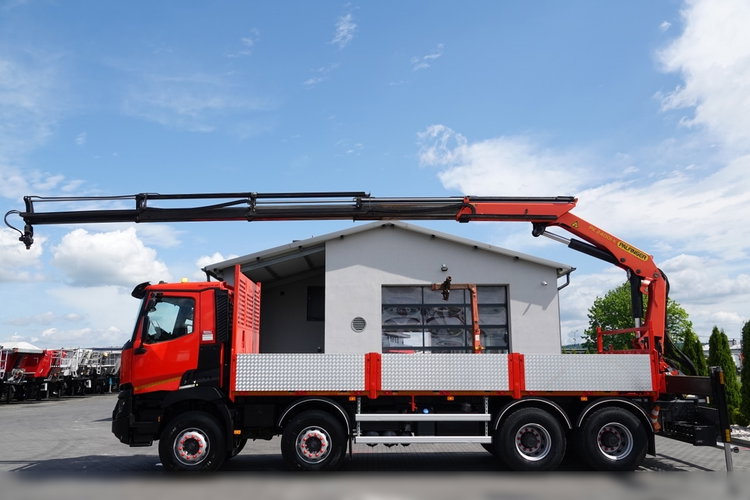 Renault C 430 / 8x4 / SKRZYNIOWY 7 M + HDS PALFINGER PK 24001-K C / WYSÓW 12, 5M / STEROWANIE RADIOWE / WIDŁY / ROTATOR / SPROWADZONY  zdjęcie 3