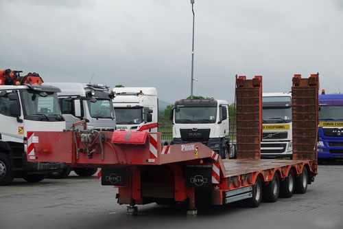 Kaiser LAWETA NISKOPODWOZIOWA / DMC :  72 000 KG ! / 4 OSIE / OŚ SKRETNA / SPROWADZONA