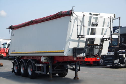 Schmitz -CARGOBULL / WYWROTKA 40 M3 / MULDA ALUMINIOWA / OŚ PODNOSZONA / SAF /SPROWADZONA