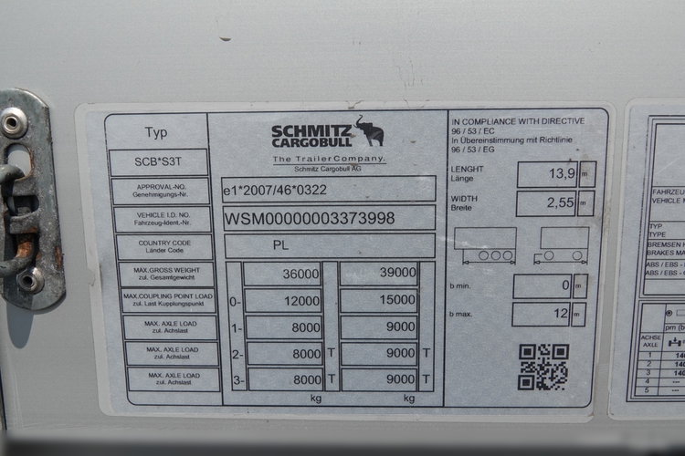 Schmitz -CARGOBULL / FIRANKA / MULDA DO STALI 9 M / DACH PODNOSZONY  / COILMULDA / 2021 ROK / STANDARD / OŚ PODNOSZONA zdjęcie 27