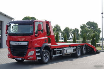DAF CF 460 / LAWETA / PLATFORMA / NAJAZDY HYDRAULICZNE / WYCIĄGARKA / EURO 6