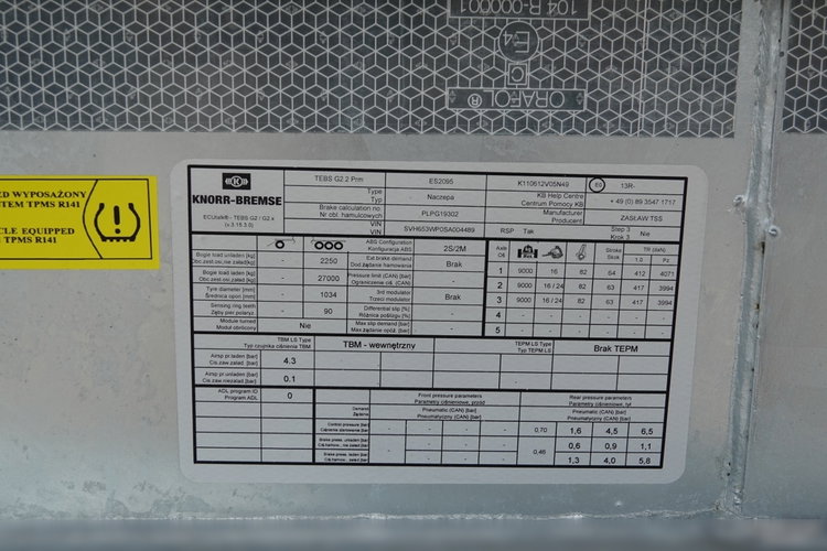 ZASŁAW WYWROTKA 25 m3 / FABRYCZNIE NOWA / OŚ PODNOSZONA /  STALOWA / RYNNA WANNA HP / DOSTĘPNA OD RĘKI zdjęcie 21