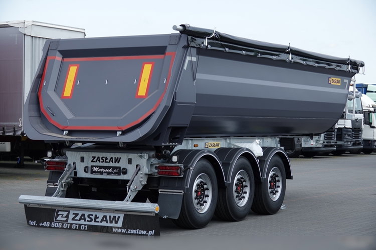 ZASŁAW WYWROTKA 25 m3 / FABRYCZNIE NOWA / OŚ PODNOSZONA /  STALOWA / RYNNA WANNA HP / DOSTĘPNA OD RĘKI zdjęcie 8