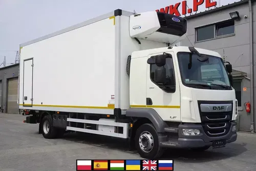 DAF DAF LF 16.260 / Chłodnia Jegger / Carrier Supra 750 / Dhollandia 1500 kg / Kab. sypialna