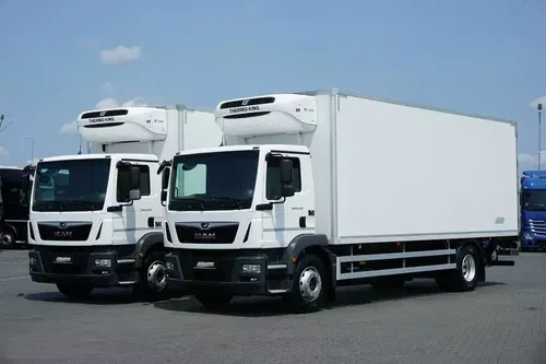 MAN TGM / 18.250 / EURO 6 / CHŁODNIA + WINDA / 18 PALET / ŁAD. 9150 KG