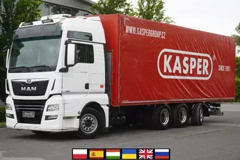 MAN TGX 35.580 E6 8×4/4 / Plandeka 23 EPAL / 4. oś skrętna
