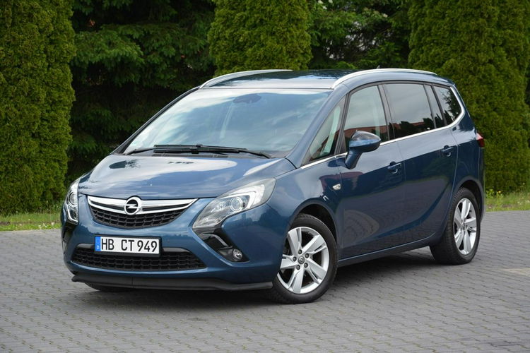 Opel Zafira Cosmo 7-Foteli Navi Skóry Ledy Xenon Parktronik Bagażnik Rowerowy zdjęcie 2