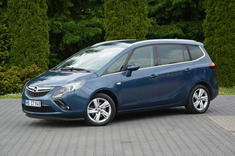 Opel Zafira Cosmo 7-Foteli Navi Skóry Ledy Xenon Parktronik Bagażnik Rowerowy zdjęcie 3