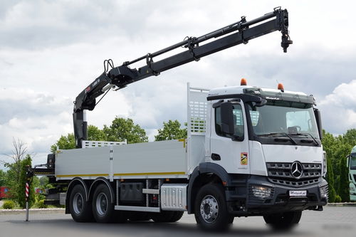 Mercedes / AROCS 2640 / 6x4 / SKRZYNIOWY - 6, 5 M / HDS HIAB 158 DS-4 / wysów: 12, 5 M / EURO 6 / STEROWANIE RADIOWE / ROTATOR  / 2020 ROK / SPROWADZONY 