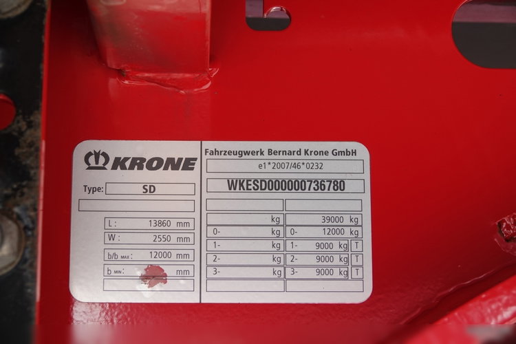 Krone   / KONTENER / KOFFER / DOPPELSTOCK / PALECIARA  / OŚ PODNOSZONA  zdjęcie 22