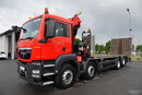 MAN TGS 35.360 / 8x2-4 / LAWETA + HDS HIAB 166 E-2 / OŚ PODNOSZONA / 4 OSIOWY / NAJAZDY HYDRAULICZNE / WCIĄGARKA / POMOC DROGOWA / EEV zdjęcie 11