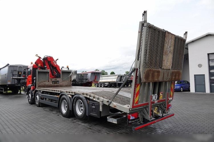 MAN TGS 35.360 / 8x2-4 / LAWETA + HDS HIAB 166 E-2 / OŚ PODNOSZONA / 4 OSIOWY / NAJAZDY HYDRAULICZNE / WCIĄGARKA / POMOC DROGOWA / EEV zdjęcie 13
