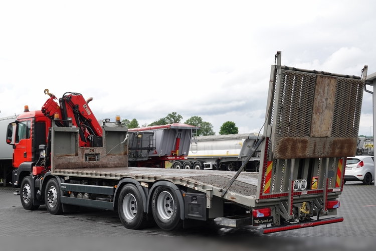 MAN TGS 35.360 / 8x2-4 / LAWETA + HDS HIAB 166 E-2 / OŚ PODNOSZONA / 4 OSIOWY / NAJAZDY HYDRAULICZNE / WCIĄGARKA / POMOC DROGOWA / EEV zdjęcie 14
