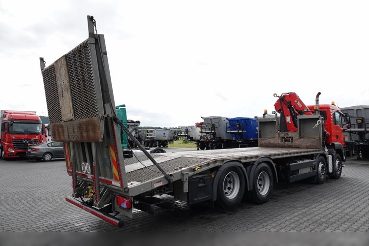 MAN TGS 35.360 / 8x2-4 / LAWETA + HDS HIAB 166 E-2 / OŚ PODNOSZONA / 4 OSIOWY / NAJAZDY HYDRAULICZNE / WCIĄGARKA / POMOC DROGOWA / EEV zdjęcie 15