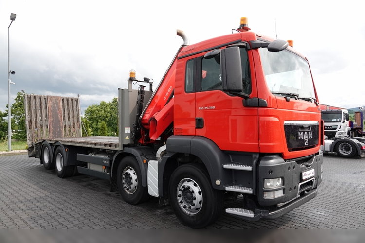 MAN TGS 35.360 / 8x2-4 / LAWETA + HDS HIAB 166 E-2 / OŚ PODNOSZONA / 4 OSIOWY / NAJAZDY HYDRAULICZNE / WCIĄGARKA / POMOC DROGOWA / EEV zdjęcie 18