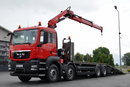 MAN TGS 35.360 / 8x2-4 / LAWETA + HDS HIAB 166 E-2 / OŚ PODNOSZONA / 4 OSIOWY / NAJAZDY HYDRAULICZNE / WCIĄGARKA / POMOC DROGOWA / EEV zdjęcie 1