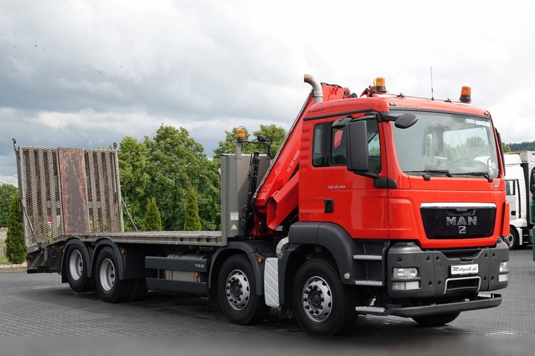 MAN TGS 35.360 / 8x2-4 / LAWETA + HDS HIAB 166 E-2 / OŚ PODNOSZONA / 4 OSIOWY / NAJAZDY HYDRAULICZNE / WCIĄGARKA / POMOC DROGOWA / EEV zdjęcie 19