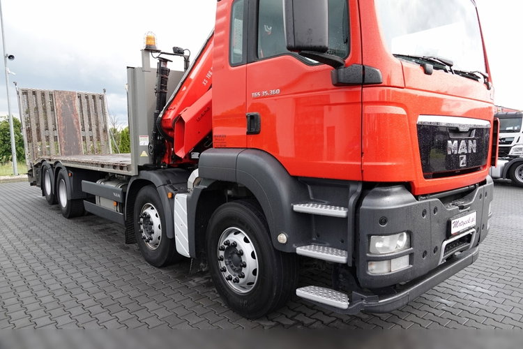 MAN TGS 35.360 / 8x2-4 / LAWETA + HDS HIAB 166 E-2 / OŚ PODNOSZONA / 4 OSIOWY / NAJAZDY HYDRAULICZNE / WCIĄGARKA / POMOC DROGOWA / EEV zdjęcie 20