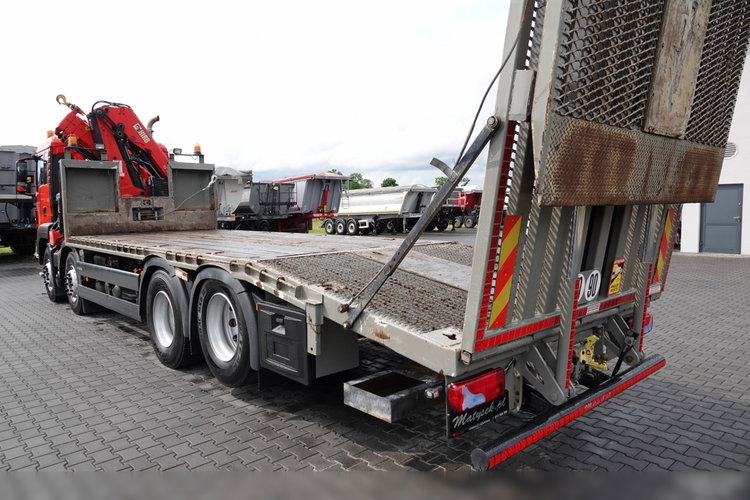 MAN TGS 35.360 / 8x2-4 / LAWETA + HDS HIAB 166 E-2 / OŚ PODNOSZONA / 4 OSIOWY / NAJAZDY HYDRAULICZNE / WCIĄGARKA / POMOC DROGOWA / EEV zdjęcie 23