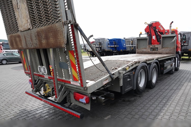 MAN TGS 35.360 / 8x2-4 / LAWETA + HDS HIAB 166 E-2 / OŚ PODNOSZONA / 4 OSIOWY / NAJAZDY HYDRAULICZNE / WCIĄGARKA / POMOC DROGOWA / EEV zdjęcie 26