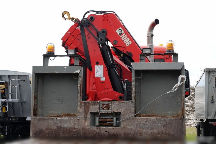 MAN TGS 35.360 / 8x2-4 / LAWETA + HDS HIAB 166 E-2 / OŚ PODNOSZONA / 4 OSIOWY / NAJAZDY HYDRAULICZNE / WCIĄGARKA / POMOC DROGOWA / EEV zdjęcie 28