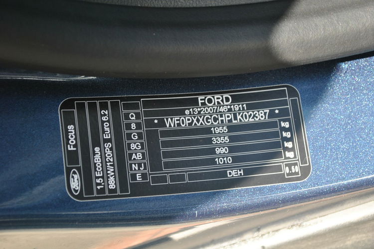 Focus Trend Edition 1,  5 EcoBlue 120KM ASO Forda Gwarancja Ford Używane zdjęcie 30