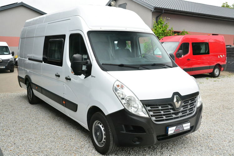 Renault Master najdłuższy, najwyższy L4H3 7 osobowy brygadówka max doka 165KM zdjęcie 2