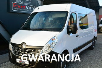 Renault Master 7 osobowy brygadówka doka max pełna opcja servis regały