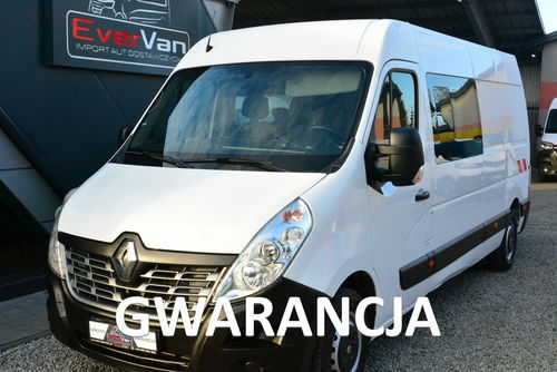 Renault Master 7 osobowy brygadówka doka max pełna opcja servis regały