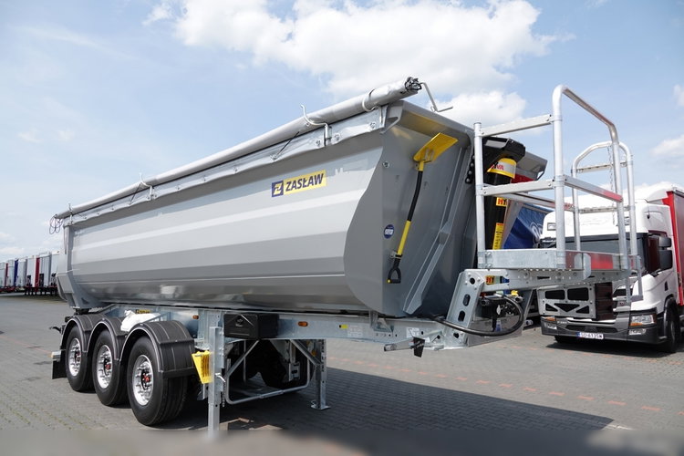 ZASŁAW Zasław WYWROTKA 28 m3 / FABRYCZNIE NOWA / STALOWA / RYNNA WANNA HP / OŚ PODNOSZONA / SAF / 2025 ROK zdjęcie 2