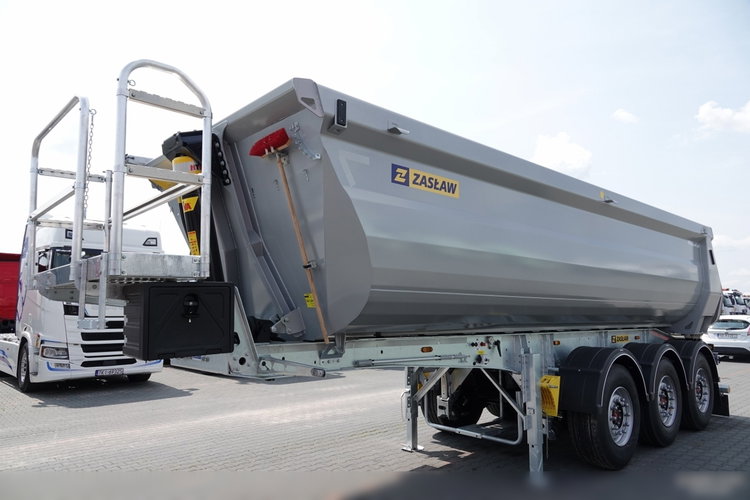 ZASŁAW Zasław WYWROTKA 28 m3 / FABRYCZNIE NOWA / STALOWA / RYNNA WANNA HP / OŚ PODNOSZONA / SAF / 2025 ROK zdjęcie 4