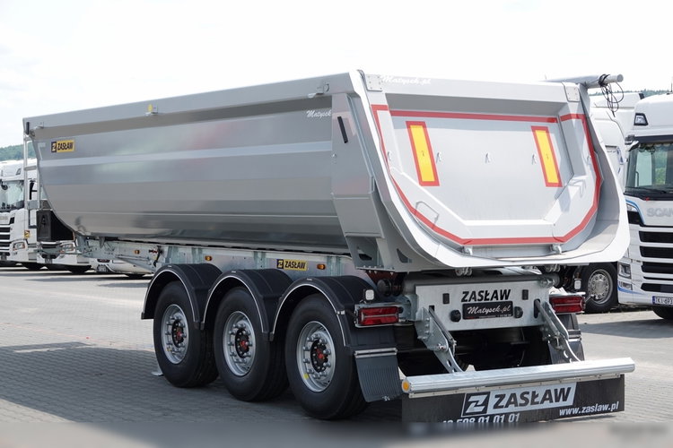 ZASŁAW Zasław WYWROTKA 28 m3 / FABRYCZNIE NOWA / STALOWA / RYNNA WANNA HP / OŚ PODNOSZONA / SAF / 2025 ROK zdjęcie 6