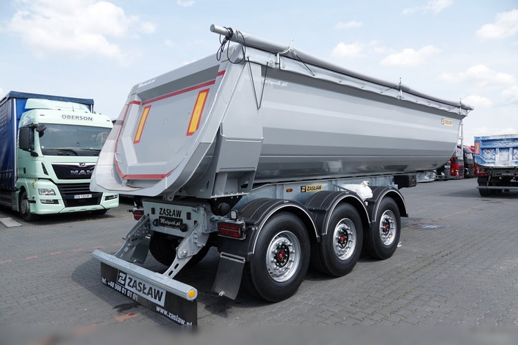 ZASŁAW Zasław WYWROTKA 28 m3 / FABRYCZNIE NOWA / STALOWA / RYNNA WANNA HP / OŚ PODNOSZONA / SAF / 2025 ROK zdjęcie 7