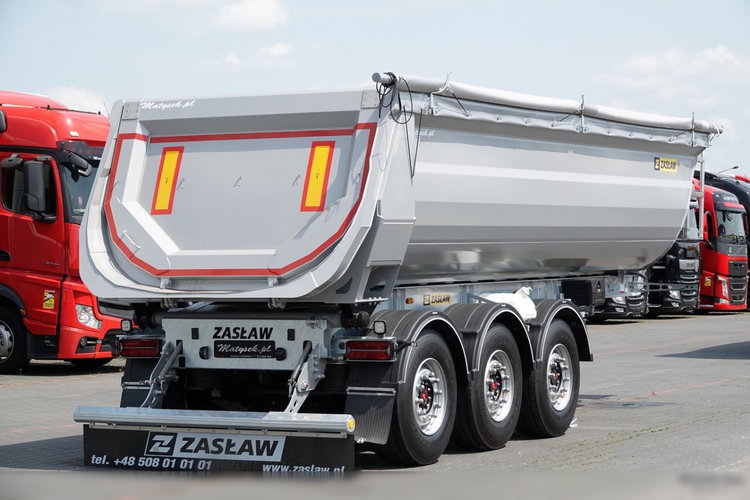 ZASŁAW Zasław WYWROTKA 28 m3 / FABRYCZNIE NOWA / STALOWA / RYNNA WANNA HP / OŚ PODNOSZONA / SAF / 2025 ROK zdjęcie 8