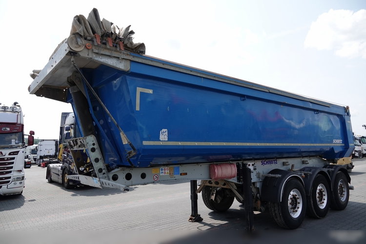 Schmitz WYWROTKA / 24 m3 /  RYNNA STALOWA  / OŚ PODNOSZONA / AUTOMATYCZNA  PLANDEKA / KAMERA COFANIA / SPROWADZONA zdjęcie 4