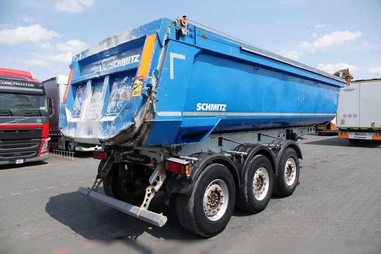 Schmitz WYWROTKA / 24 m3 /  RYNNA STALOWA  / OŚ PODNOSZONA / AUTOMATYCZNA  PLANDEKA / KAMERA COFANIA / SPROWADZONA zdjęcie 7