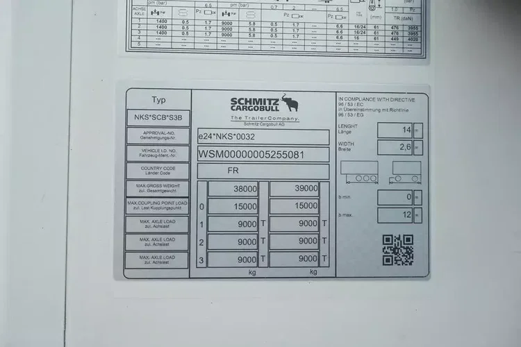 Schmitz CHŁODNIA / TK SLX SPECTRUM / MULTITEMPERATURA / 2 X OŚ PODNOSZONA zdjęcie 11
