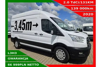 Ford transit L3H3 66999zł NETTO 2.0TdCi/131KM