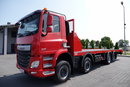 DAF CF 460 / 8x2/  LAWETA / PLATFORMA / NAJAZDY HYDRAULICZNE / WYCIĄGARKA / oś skrętna i podnoszona / EURO 6 zdjęcie 12